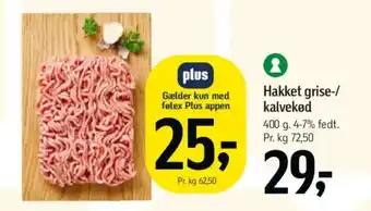 Føtex Hakket grise-/ kalvekød tilbud