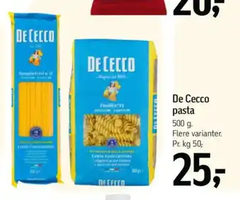 Føtex DE CECCO pasta tilbud