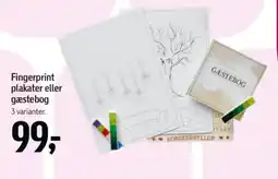 Føtex Fingerprint plakater eller gæstebog tilbud