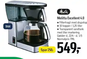 Føtex MELITTA Excellent 4.0 tilbud