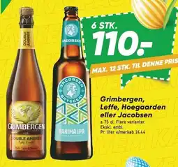 Bilka Grimbergen, Leffe, Hoegaarden eller Jacobsen tilbud