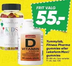 Bilka Yummylab, Fitness Pharma gummies eller Lekaform Maxi/Gummoes tilbud