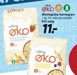 Bilka Økologiske havregryn 1 kg tilbud