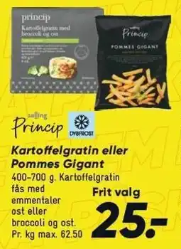 Kartoffelgratin eller Pommes Gigant 400-700 g