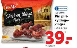 Lidl SOL & MAR Piri piri- kyllinge- vinger tilbud