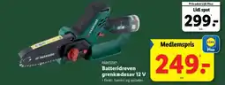 Lidl PARKSIDE Batteridreven grenkædesav 12 v tilbud