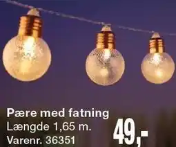 Harald Nyborg Lyskæde Pære med fatning tilbud