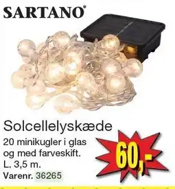 Harald Nyborg SARTANO Solcellelyskæde tilbud