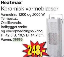 Harald Nyborg Keramisk varmeblæser tilbud
