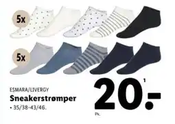 Lidl ESMARA/LIVERGY Sneakerstrømper tilbud