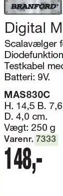 Harald Nyborg Digital Multimeter MAS830C tilbud