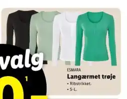 Lidl ESMARA Langærmet trøje tilbud