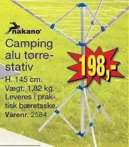 Harald Nyborg Camping alu tørrestativ tilbud