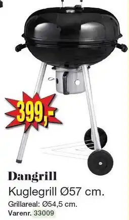 Harald Nyborg DANGRILL Kuglegrill Ø57 cm tilbud