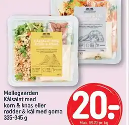 REMA 1000 Møllegaarden Kålsalat med korn og knas eller rødder og kål med goma 335-345 g tilbud