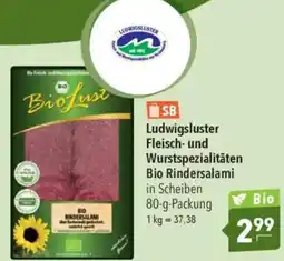 Citti Ludwigsluster fleisch- und wurstspezialitäten bio rindersalami tilbud