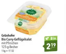 Citti Grünhofer bio curry-geflügelsalat tilbud