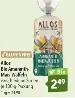Citti ALLOS Bio amaranth - mais- waffeln tilbud