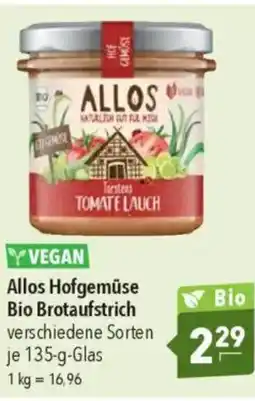 Citti ALLOS Hofgemüse bio brotaufstrich tilbud