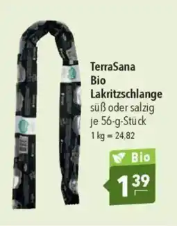 Citti Terrasana bio lakritzschlange tilbud