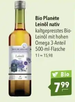 Citti Bio planète leinöl nativ tilbud