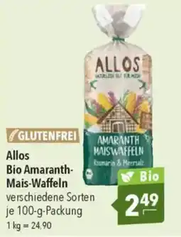 Citti ALLOS Bio amaranth- mais-waffeln tilbud
