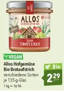 Citti ALLOS Hofgemüse bio brotaufstrich tilbud
