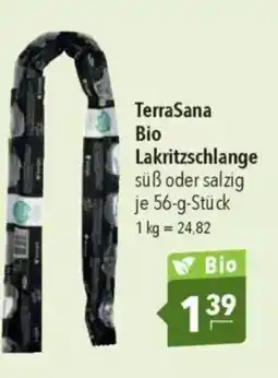 Citti TERRASANA Bio lakritzschlange tilbud
