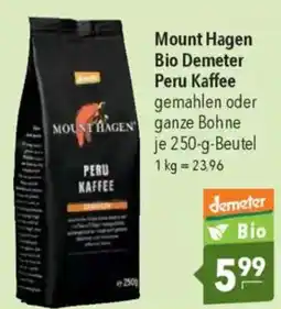 Citti MOUNT HAGEN Bio demeter peru kaffee tilbud
