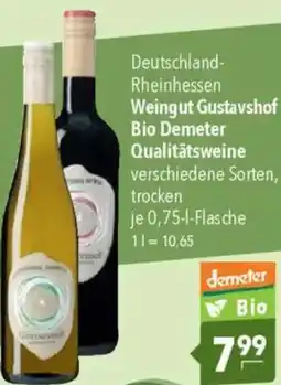 Citti Weingut gustavshof bio demeter qualitätsweine tilbud
