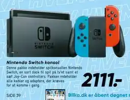 Bilka Nintendo Switch konsol tilbud