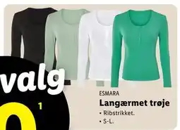 Lidl Langærmet trøje tilbud
