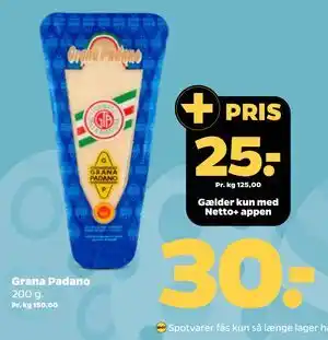 Netto Grana Padano tilbud