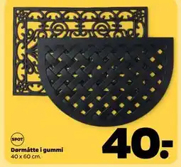 Netto Dørmåtte i gummi tilbud