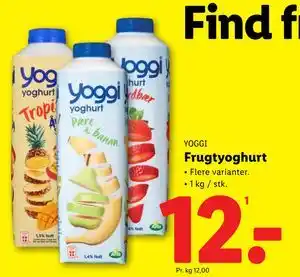 Lidl Frugtyoghurt tilbud