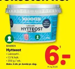Lidl Hytteost tilbud
