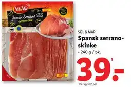 Lidl Spansk serranoskinke tilbud