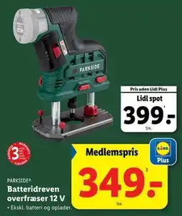 Lidl Batteridreven overfræser 12 V tilbud