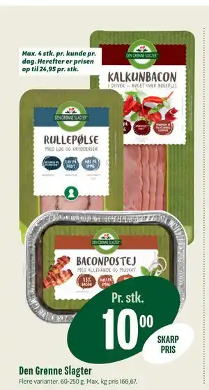 Min Købmand Den Grønne Slagter tilbud