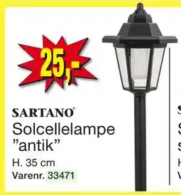 Harald Nyborg Solcellelampe ”antik” tilbud