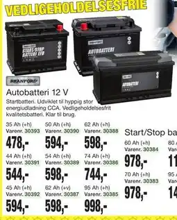 Harald Nyborg Autobatteri 12 V tilbud