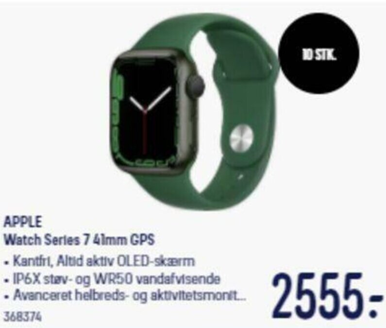 Apple Watch Series 7 41mm GPS tilbud hos Elgiganten