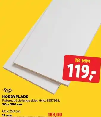 jem & fix HOBBYPLADE 18 MM tilbud