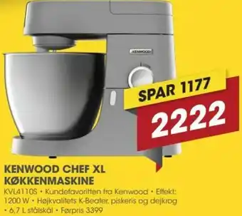 Kenwood Chef XL Køkkenmaskine KVL4110S