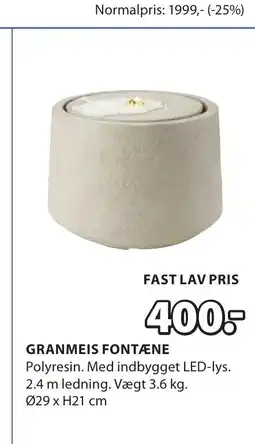 JYSK GRANMEIS FONTANE tilbud
