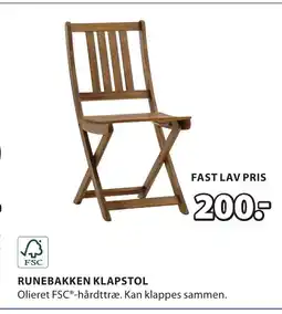 JYSK RUNEBAKKEN KLAPSTOL tilbud