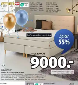 JYSK DREAMZONE® HEMLA GC75 KONTINENTALSENG tilbud