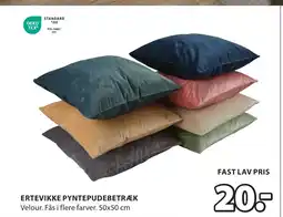JYSK ERTEVIKKE PYNTEPUDEBETRÆK tilbud