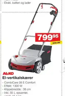 Bauhaus AL-KO El-vertikalskærer tilbud