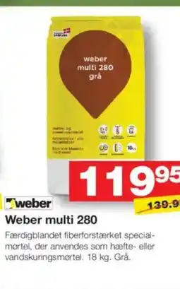 Bauhaus Weber multi 280 tilbud